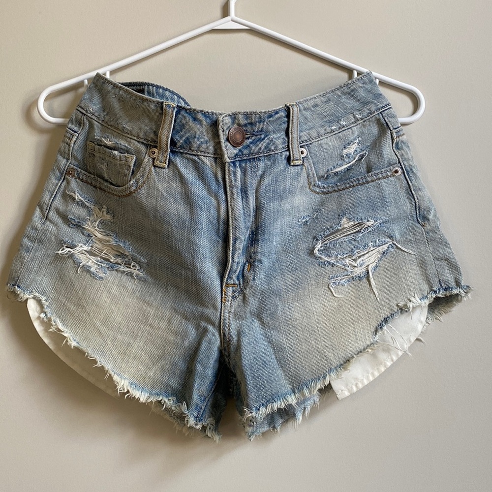 Denim shorts